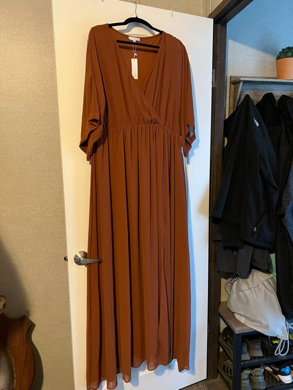 Baltic Born Kia Kimono Maxi Dress | Rust